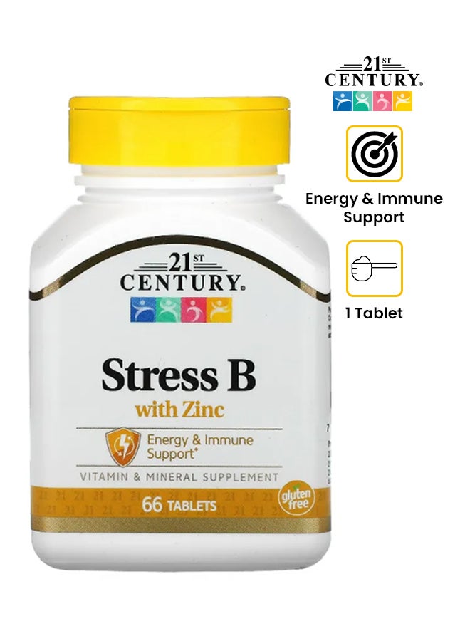 21st Century Stress B With Zinc - 66 Tablets - Image 1